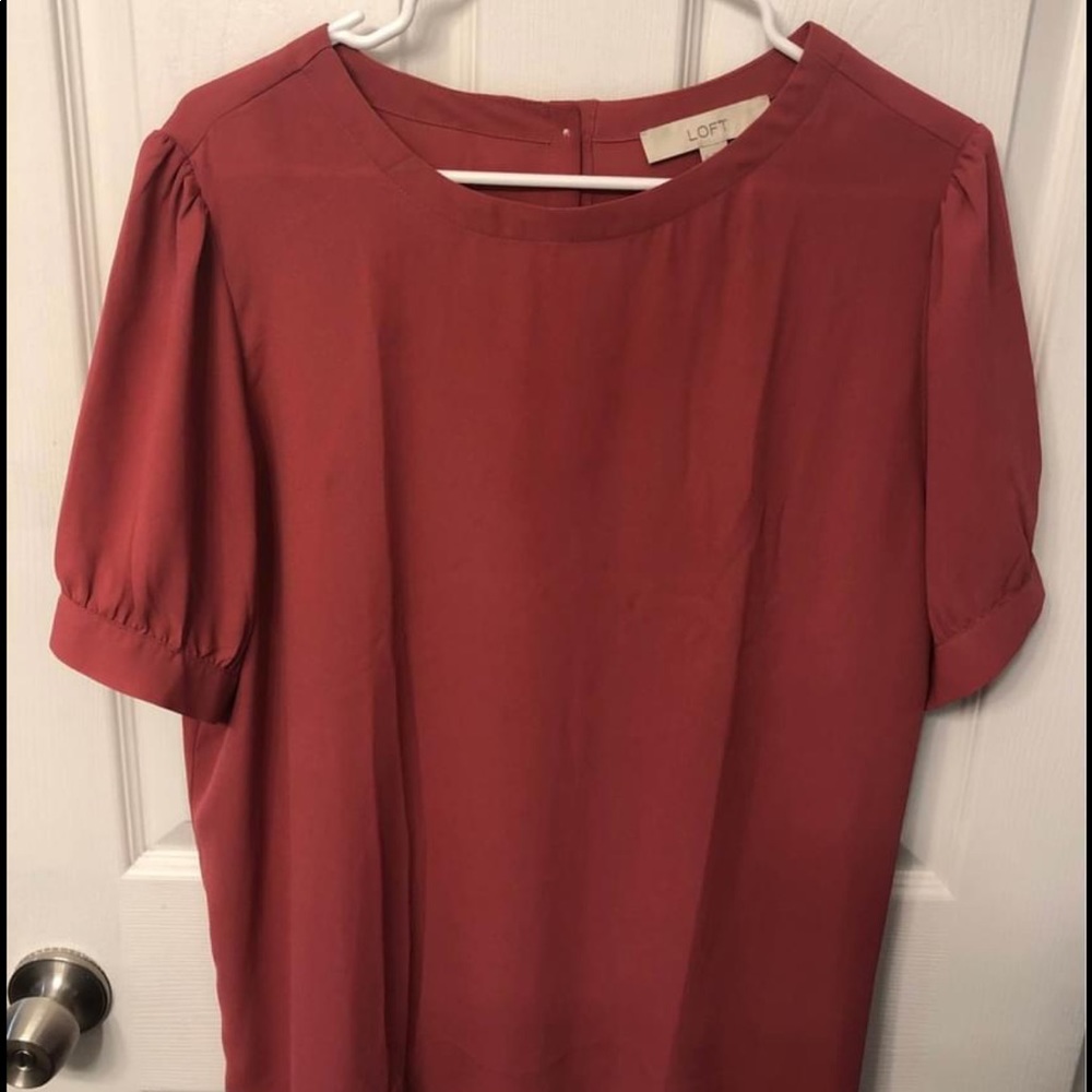 Button Back Loft Blouse